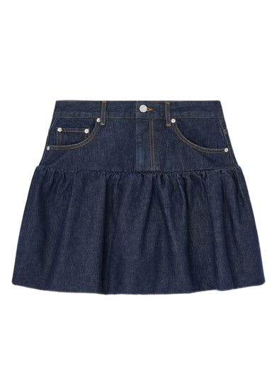 Gonna in denim lavato