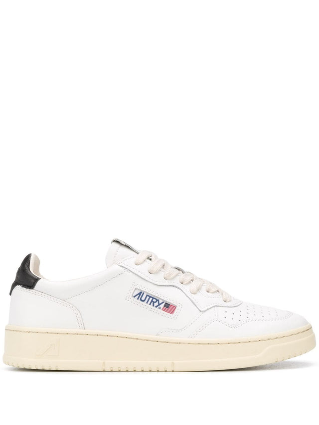 Medalist low sneakers in white leather