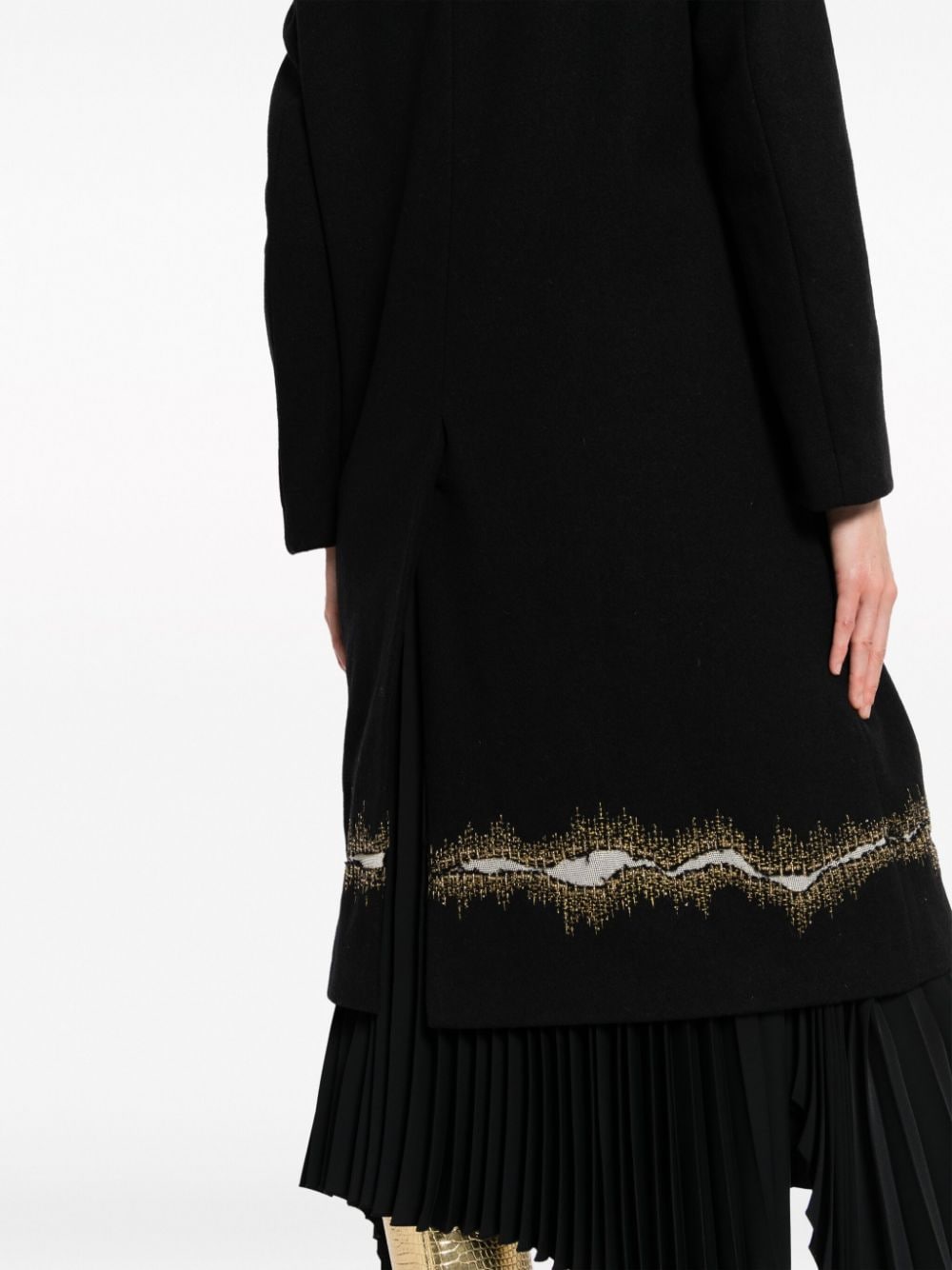 GANNI Ribbon tulle flounce midi dress Italy | Abbigliamento