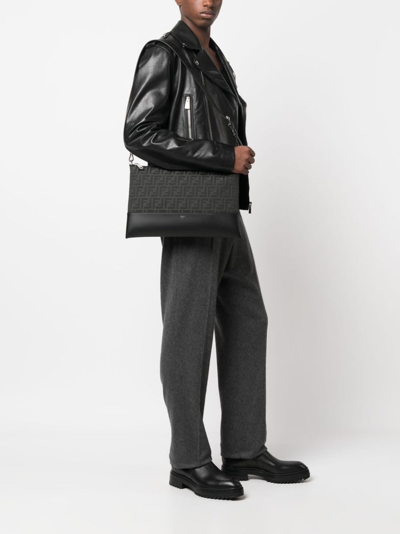 FF motif shoulder bag