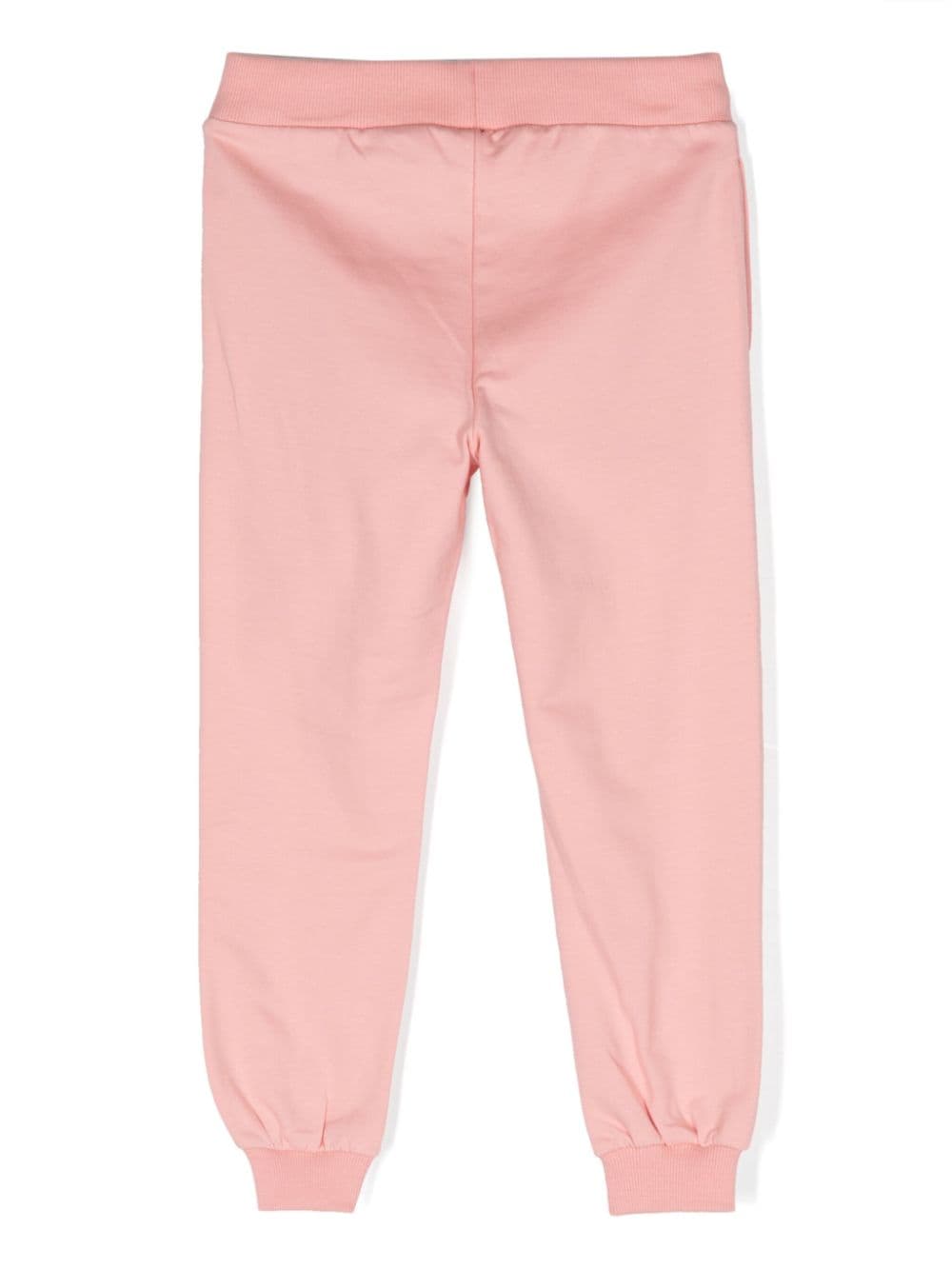 Logo-print cotton track pants
