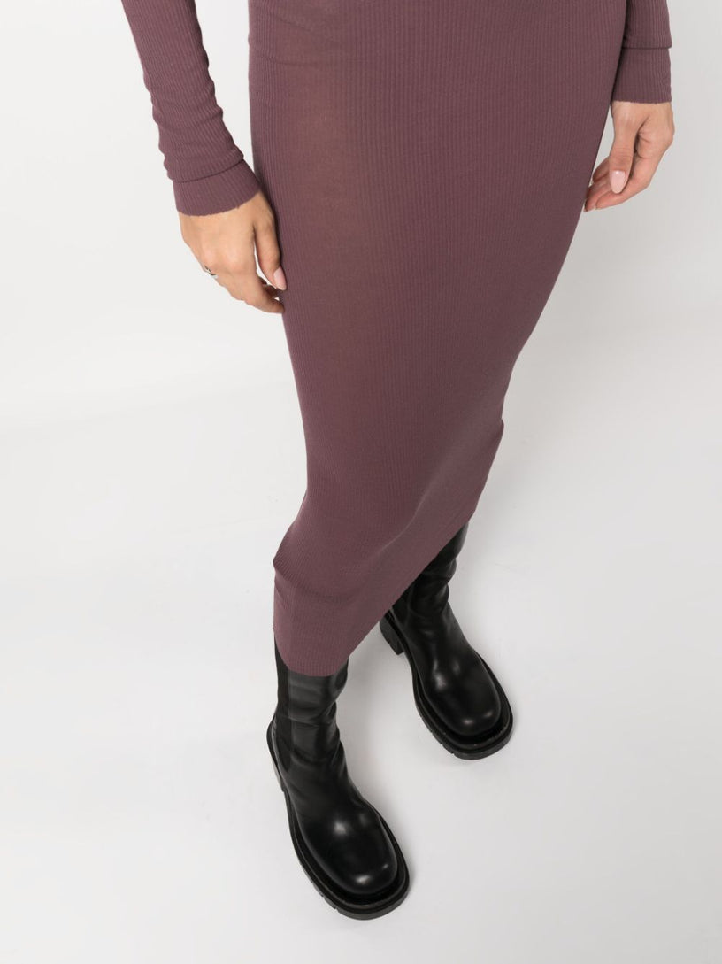 Rib Ls Dress