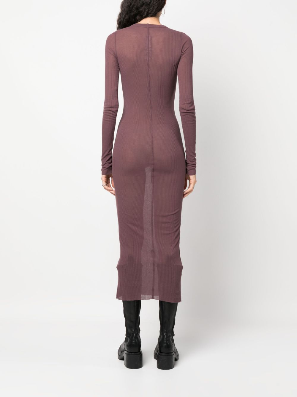Rib Ls Dress