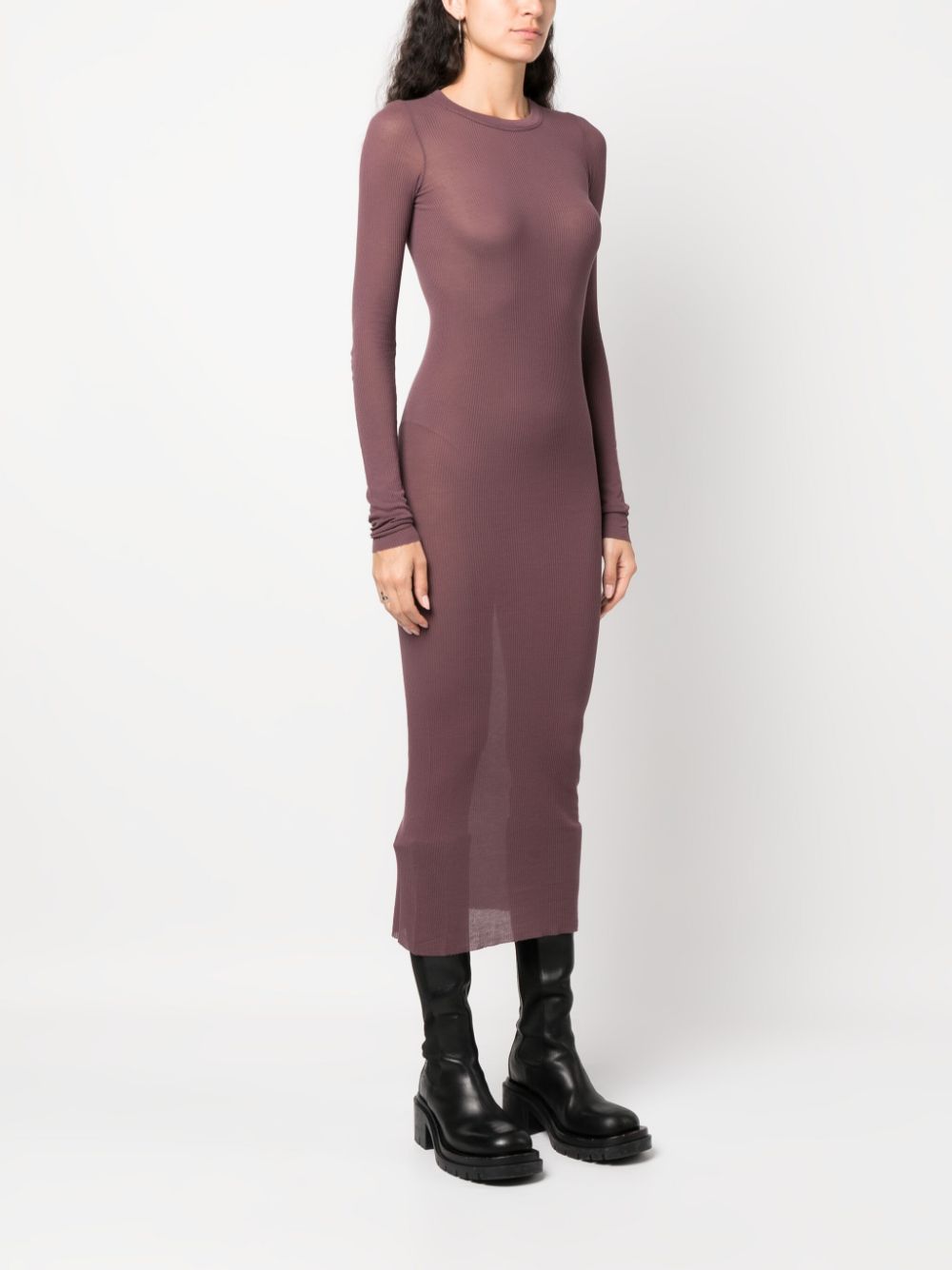 Rib Ls Dress