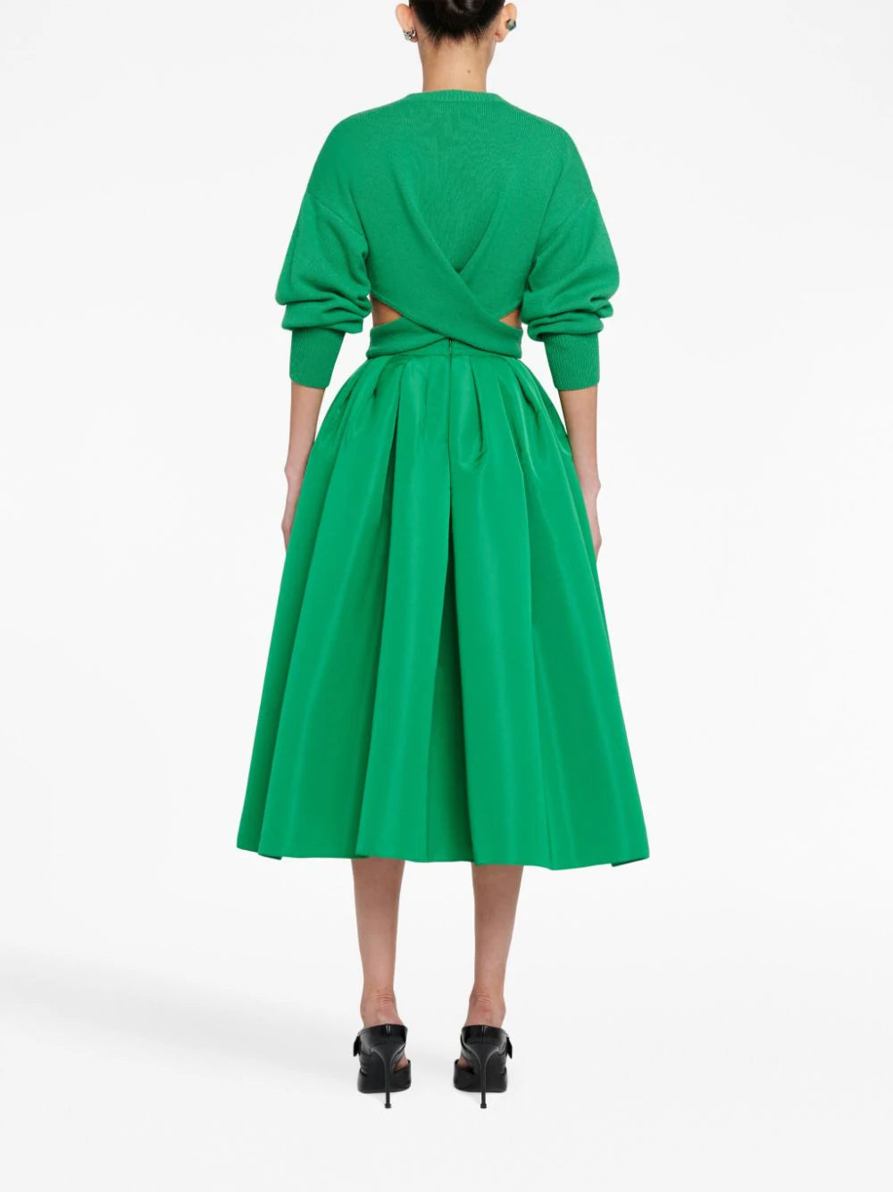 Gathered Midi Skirt