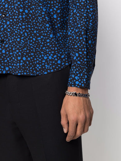 McQueen Graffiti Cut-out Chain Bracelet