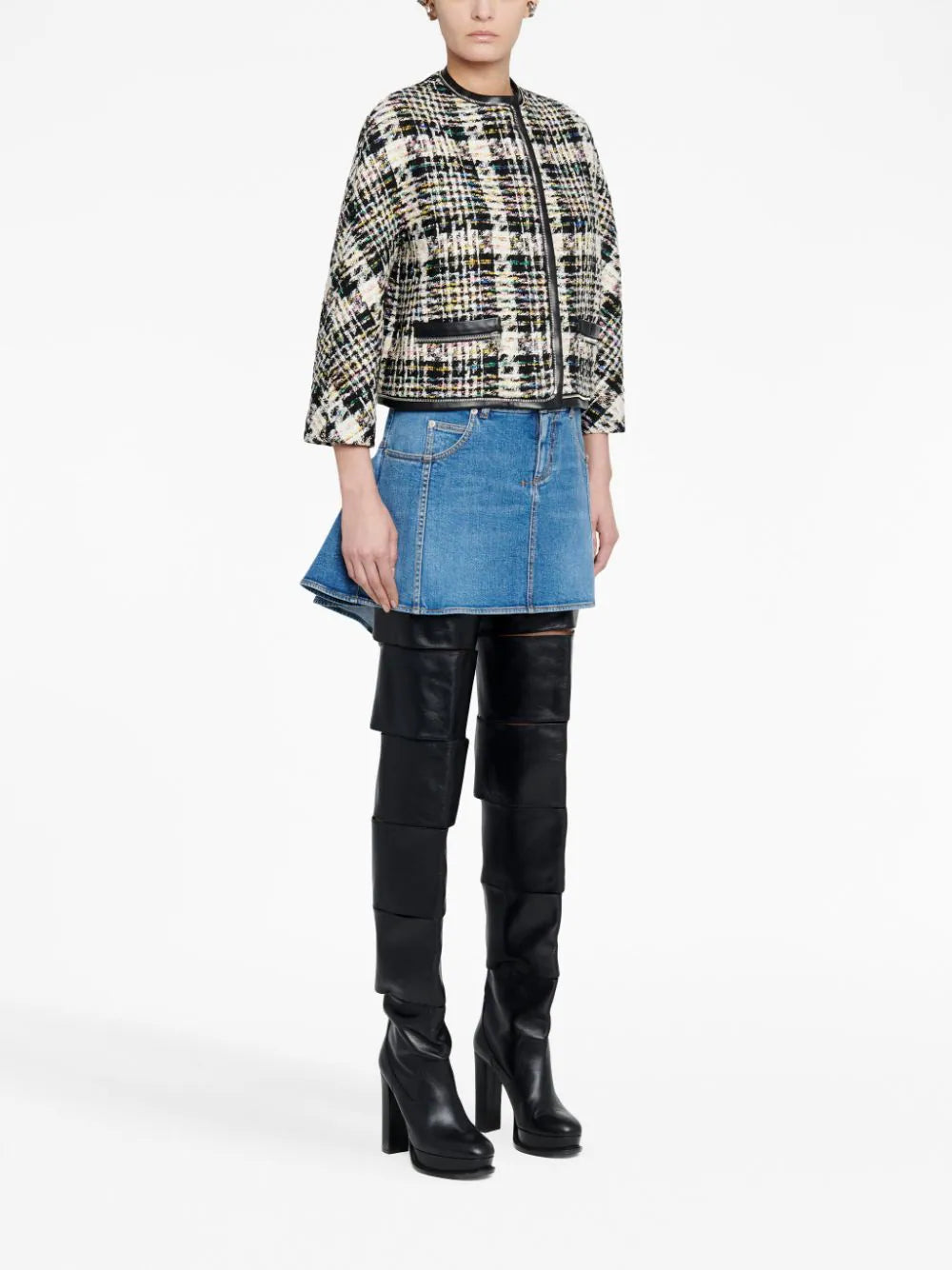 Kickback Denim Skirt