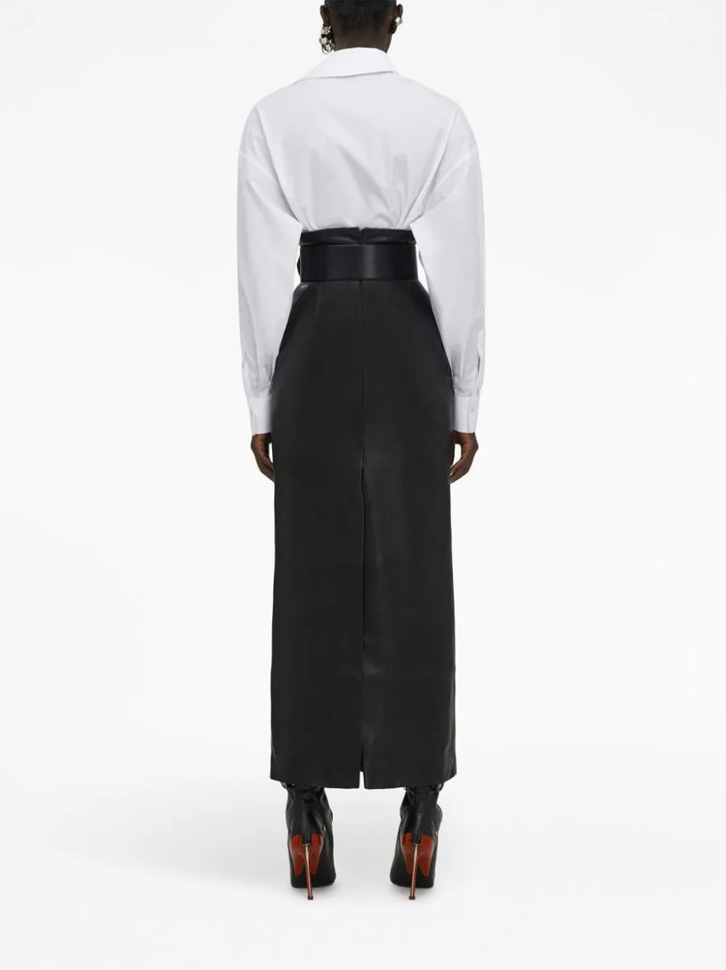 DRAPED ORCHID SHIRT