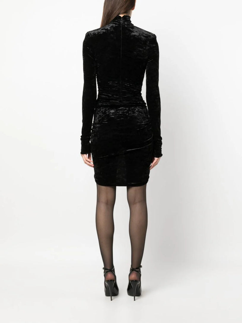 Velvet mini dress ALEXANDRE VAUTHIER Nero