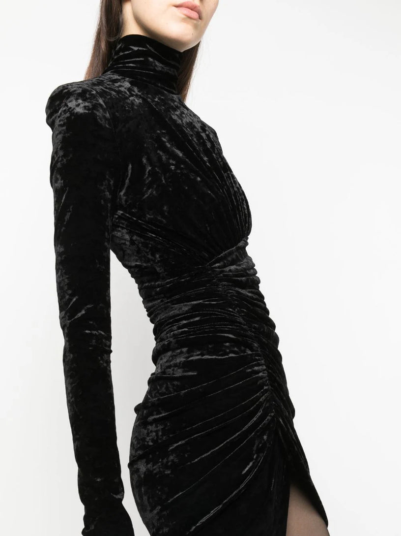 Velvet mini dress ALEXANDRE VAUTHIER Nero
