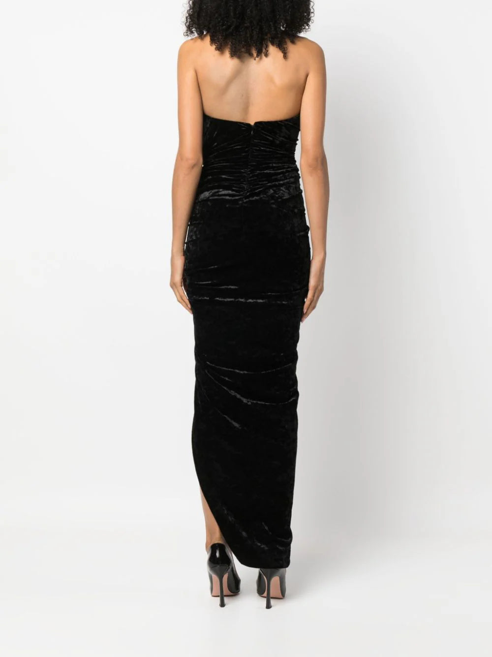 Velvet midi dress