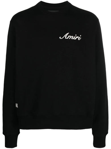 Logo-embroidered cotton sweatshirt