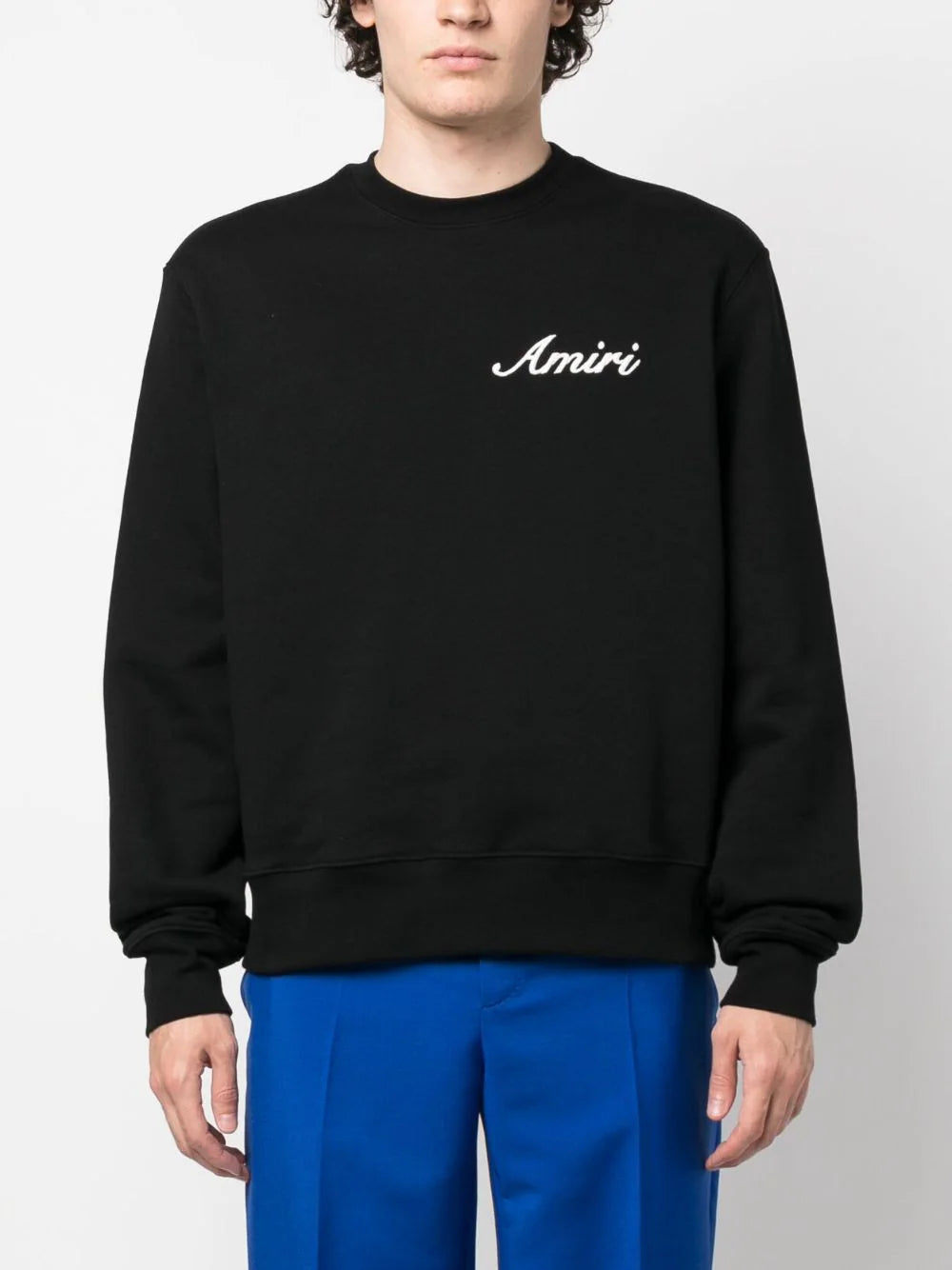 Logo-embroidered cotton sweatshirt