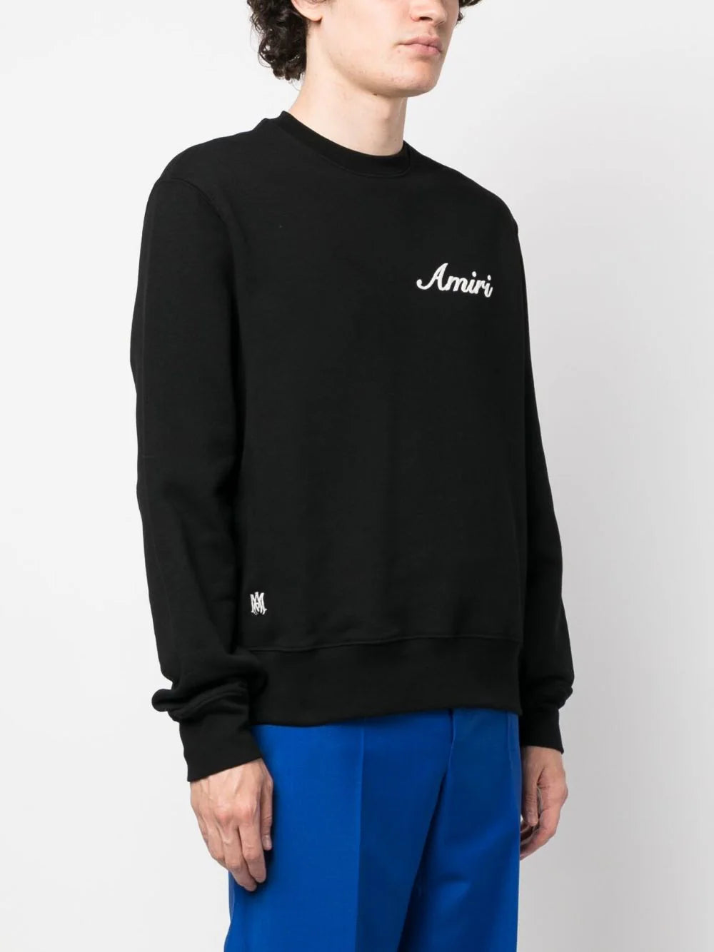Logo-embroidered cotton sweatshirt