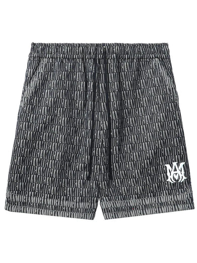 Logo-patch cotton shorts