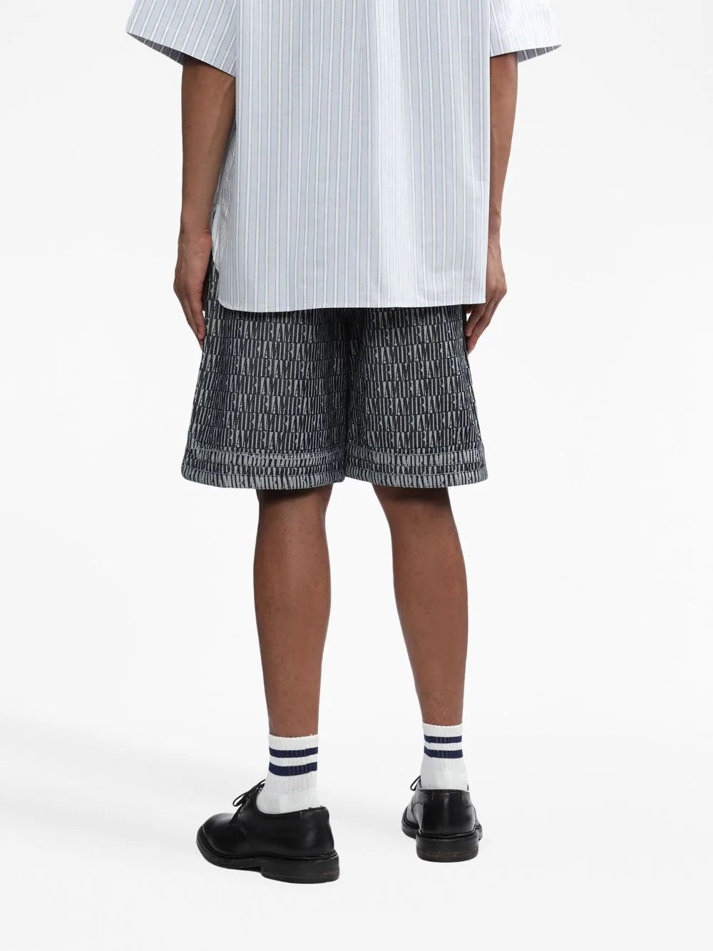 Logo-patch cotton shorts