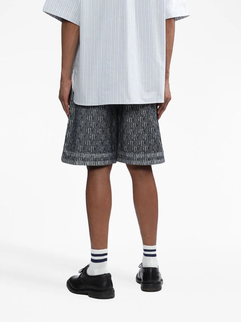 Logo-patch cotton shorts