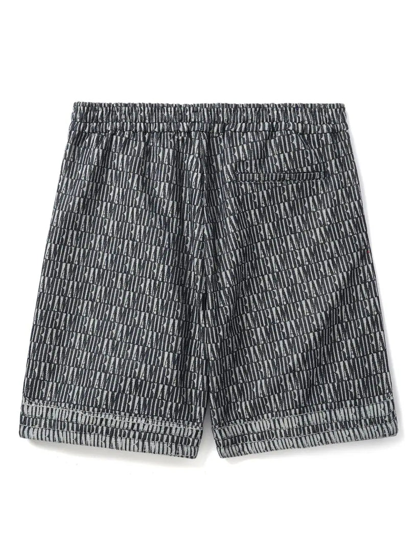 Logo-patch cotton shorts