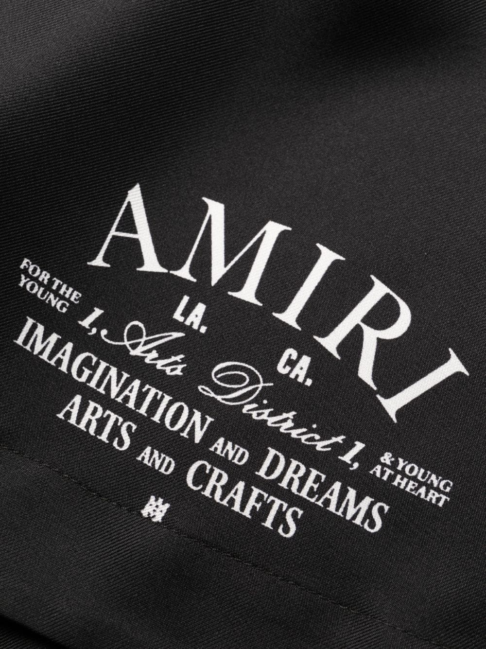 Logo-print silk shorts