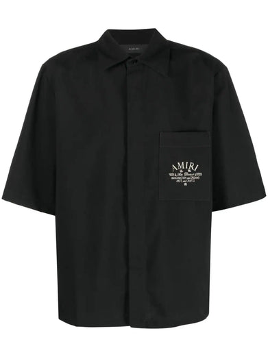 Logo-embroidered short-sleeved shirt