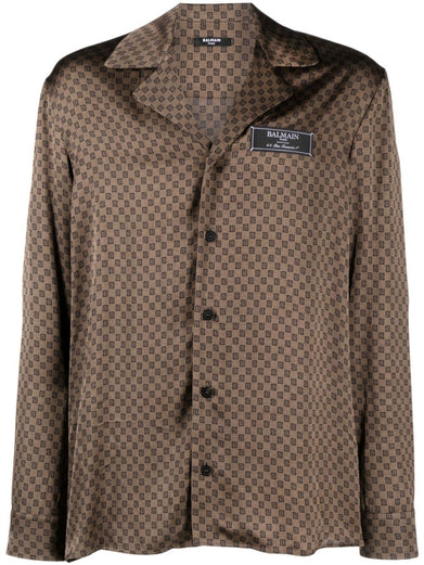 Monogram-printed shirt