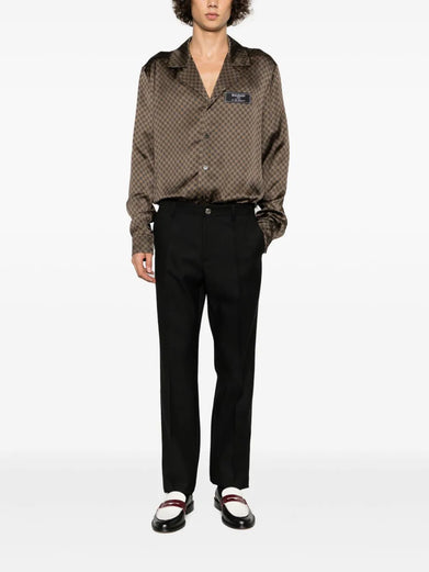 Monogram-printed shirt