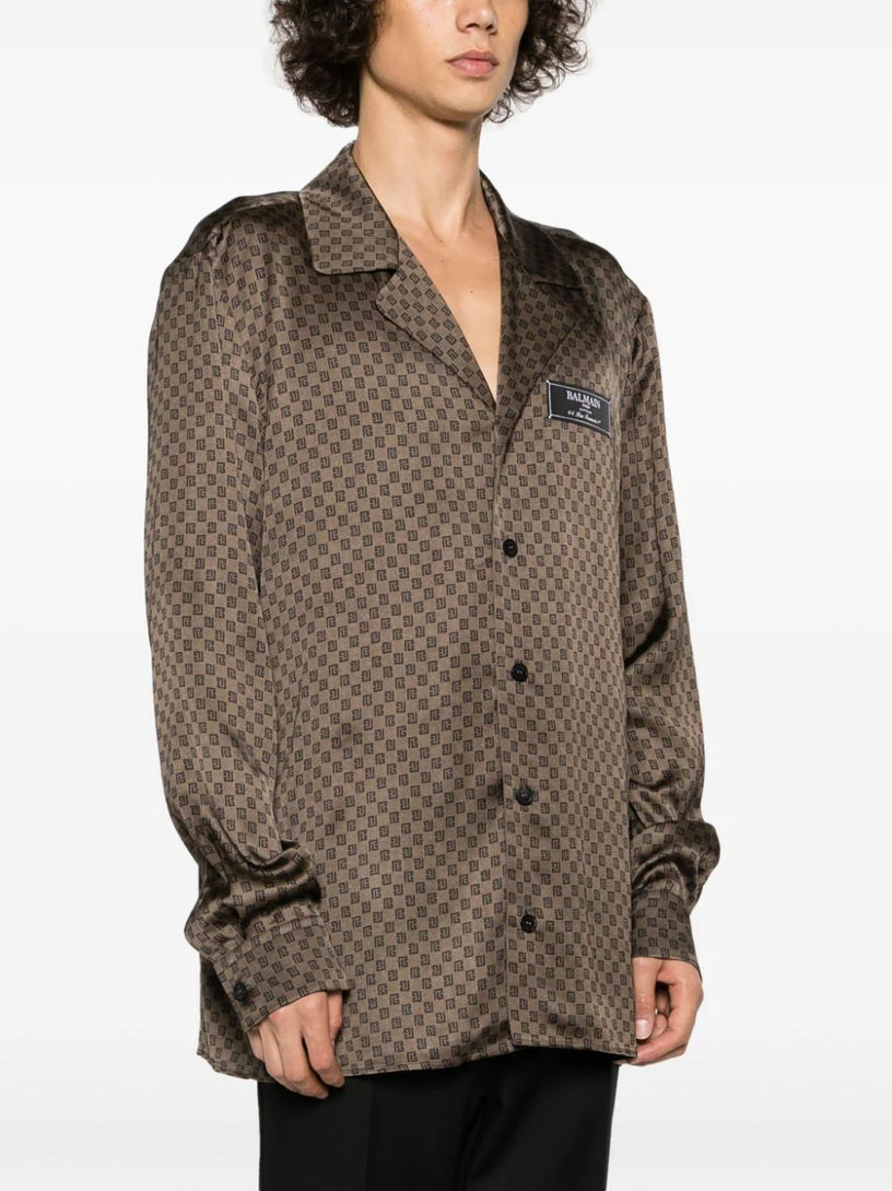 Monogram-printed shirt