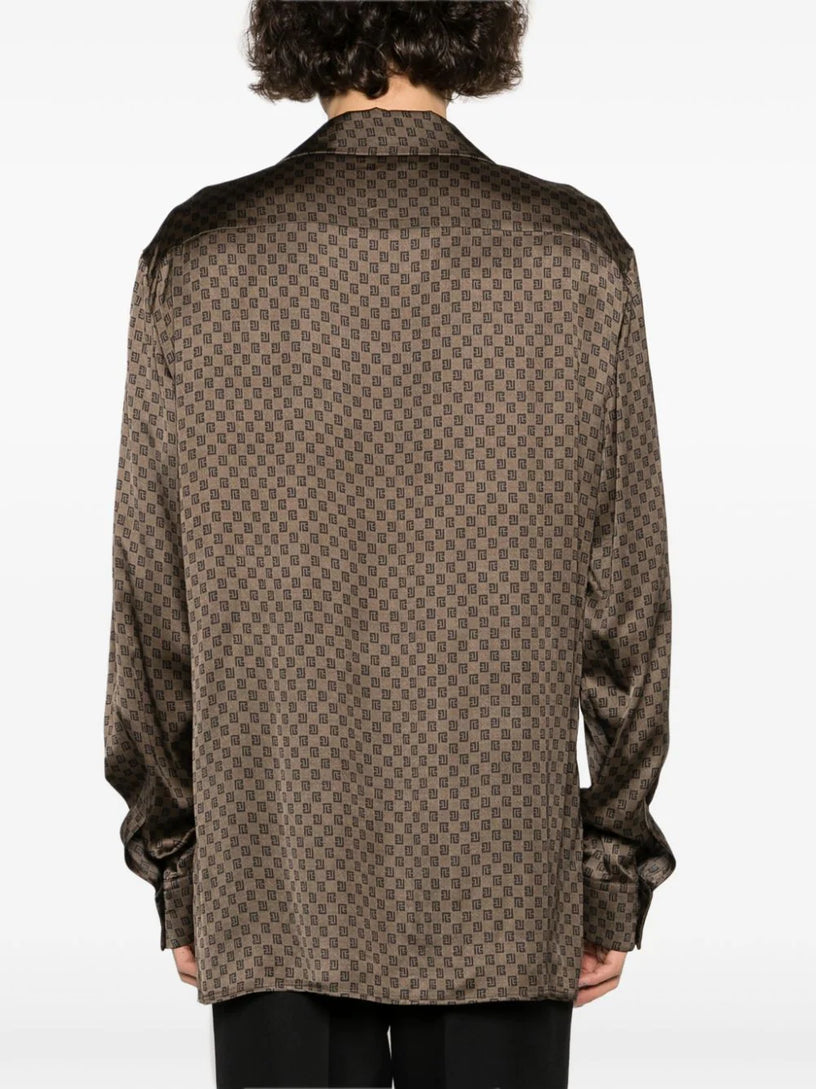 Monogram-printed shirt