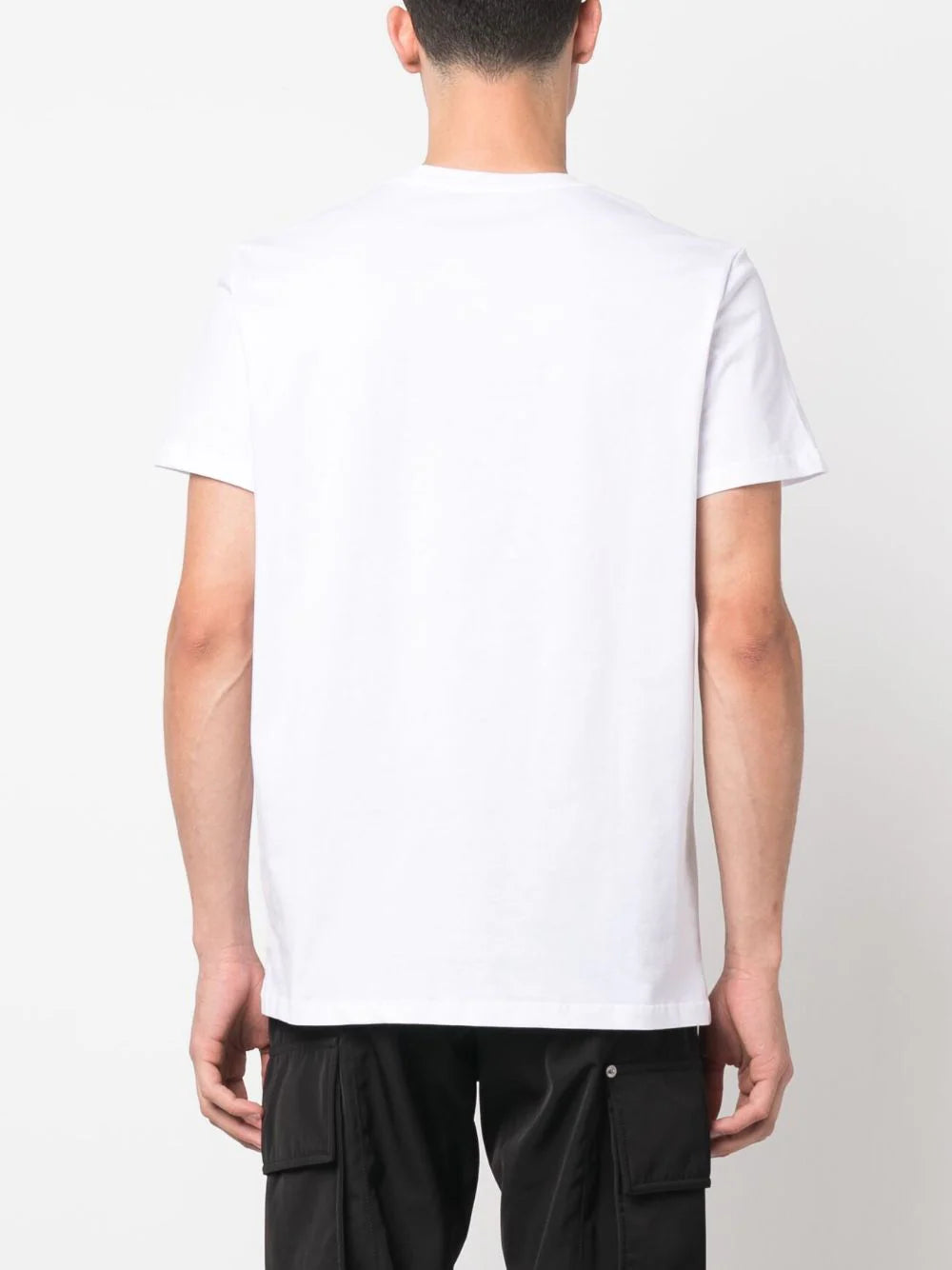 T-shirt with mini flocked Balmain Paris logo