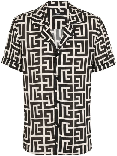 Monogram-printed shirt
