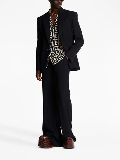Monogram-printed shirt