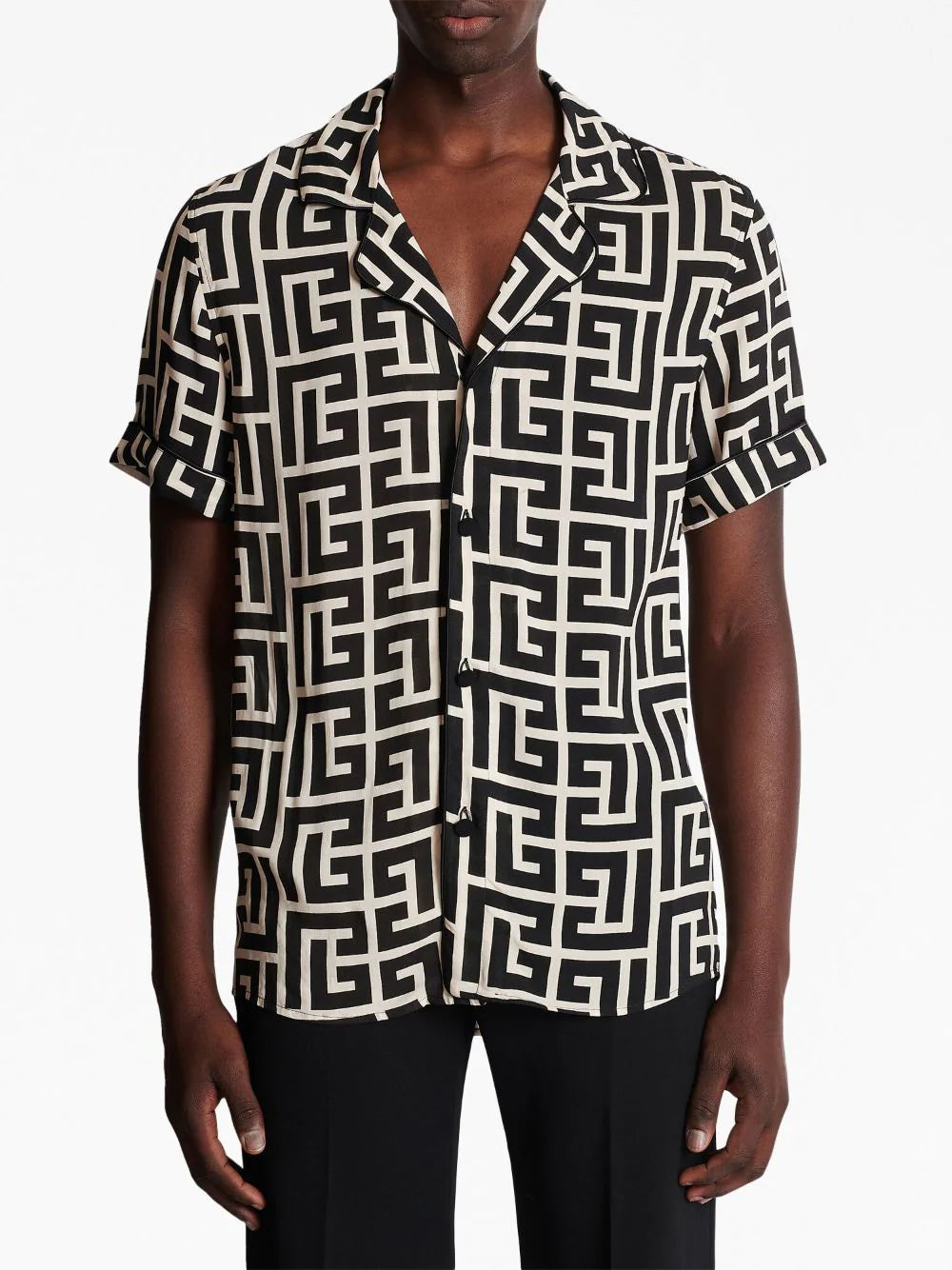 Monogram-printed shirt