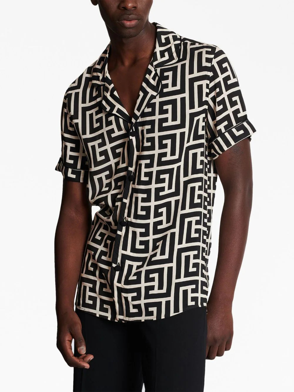 Monogram-printed shirt