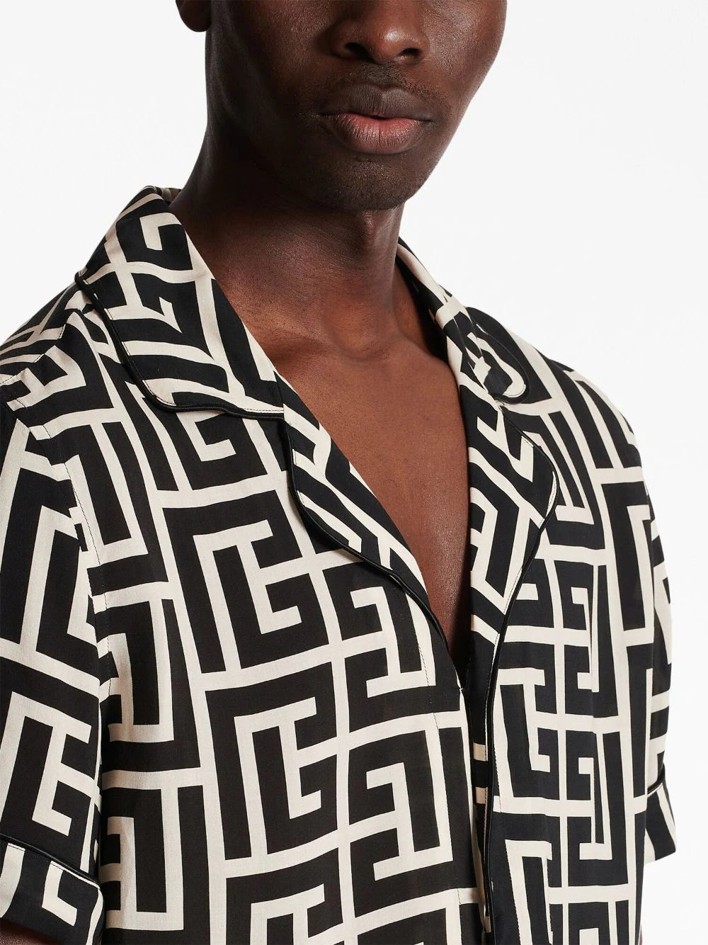 Monogram-printed shirt