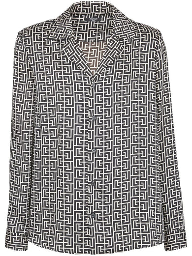Monogram-printed shirt