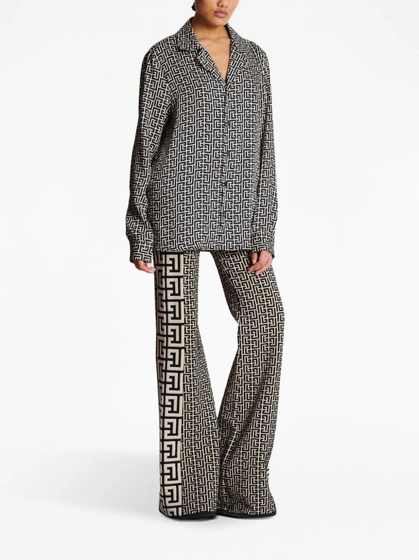 Monogram-printed shirt