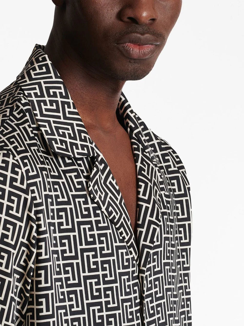 Monogram-printed shirt