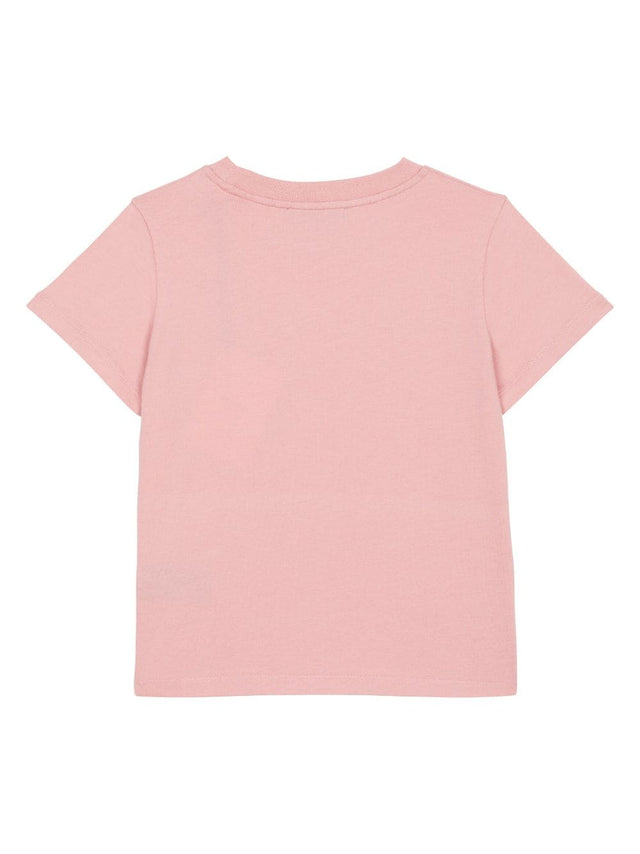 T-shirt with flocked Balmain logo
