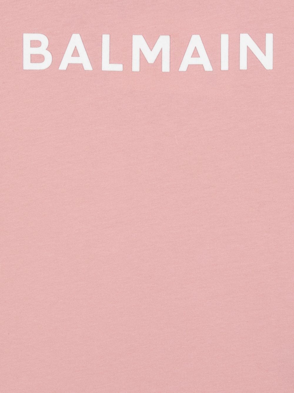T-shirt with flocked Balmain logo