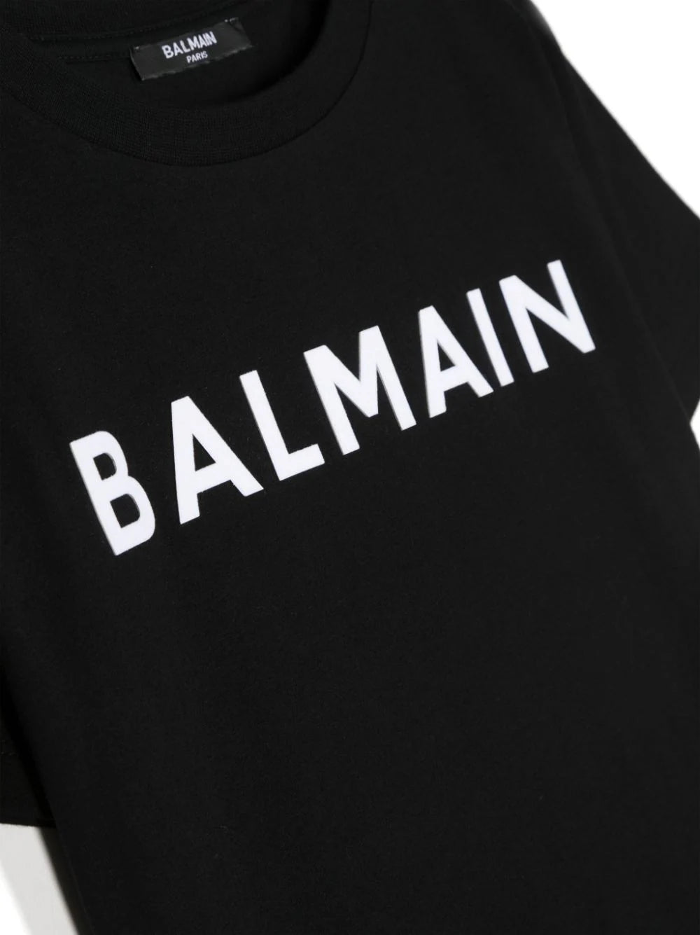 T-shirt with flocked Balmain logo
