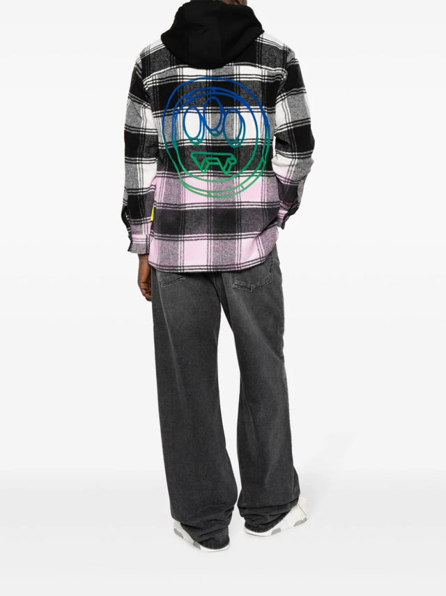 Graphic-print hooded jacket