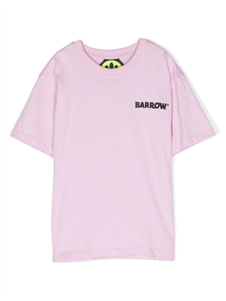 BARROWのロゴが入ったピンクのTシャツ！男女兼用、サイズはSサイズ