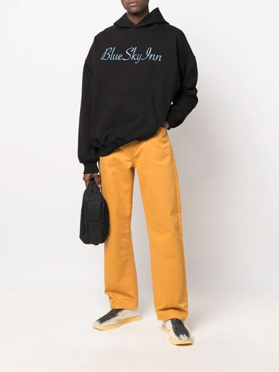Logo-print pullover hoodie