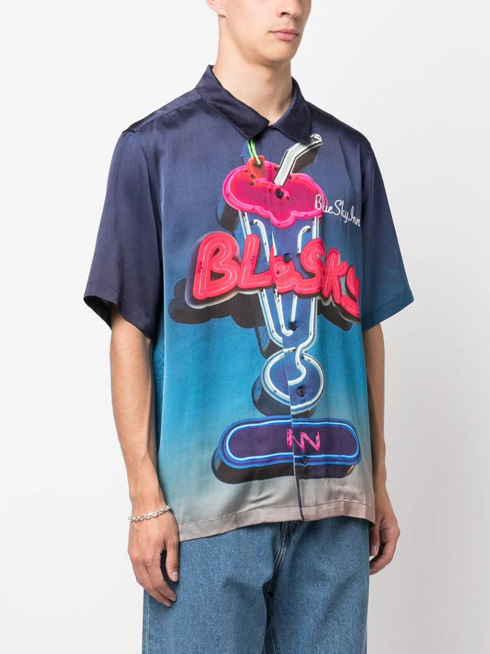 Logo-print short-sleeved shirt