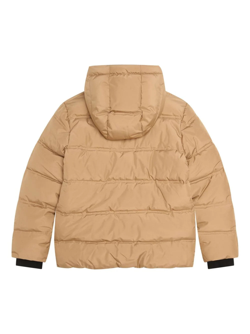 Logo padded hooded jacket