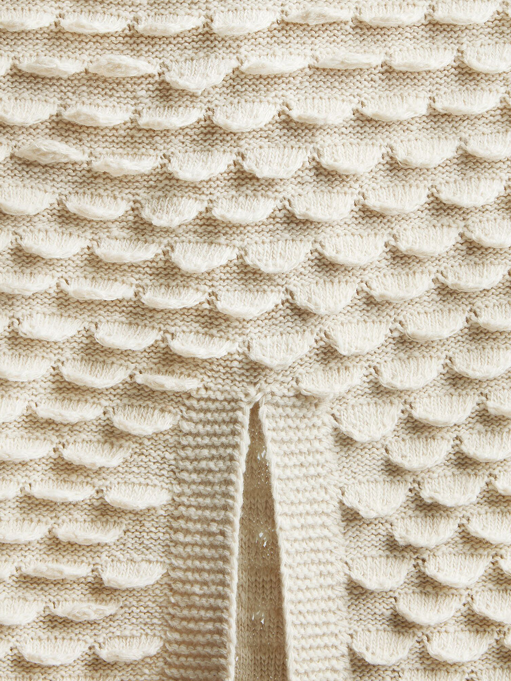 Fish Scale Wool Midi Skirt
