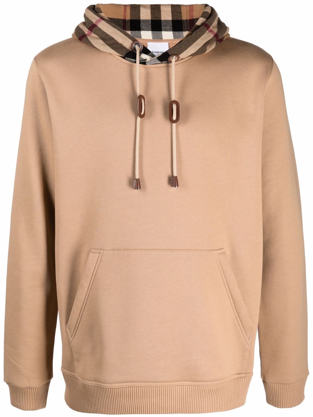 Check Hood Hoodie Burberry Beige | Grifo210