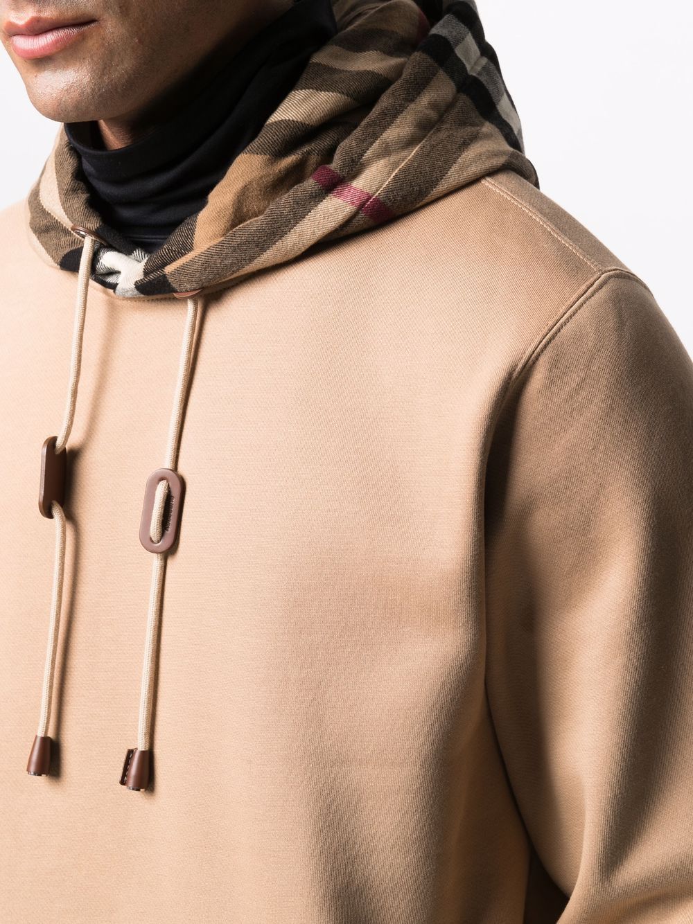 Check Hood Hoodie Burberry Beige | Grifo210
