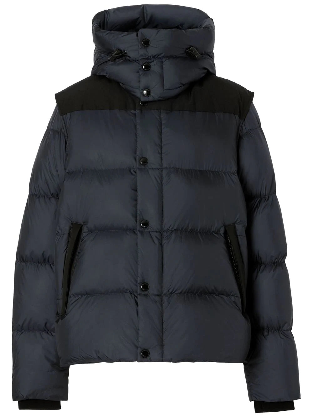 Detachable Sleeve Hooded Puffer Jacket Burberry Blu | Grifo210