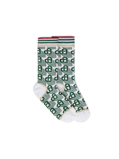 Heart Monogram Socks
